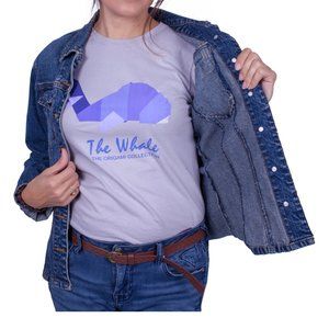 The Purple Whale Origami Fitted Classic Tee